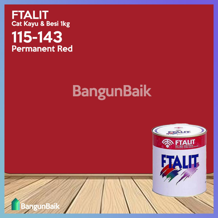 Produk Kansai FTALIT 143 Permanent Red 1kg / Cat Kayu dan Besi FTALIT 115-143