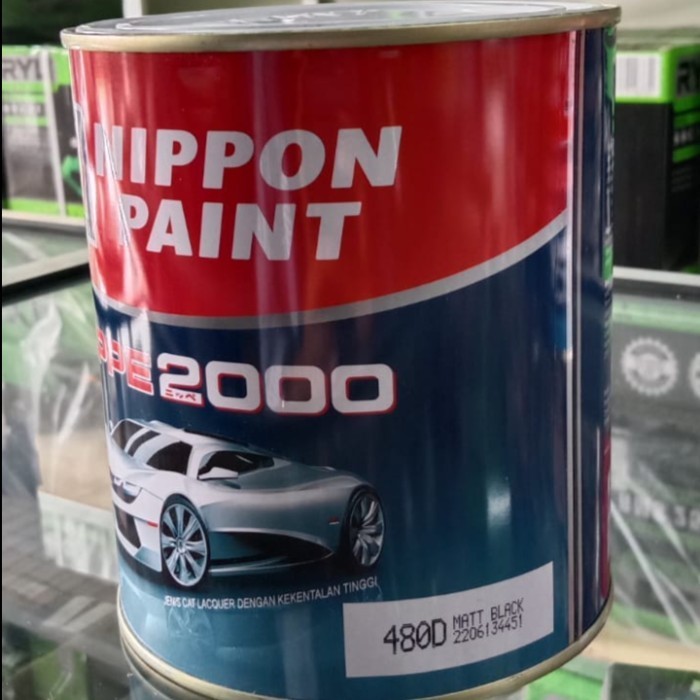 Produk Cat Duco Nippe2000 Nippon paint 1L 480D Black Doff / Matt Black / 1 Kg