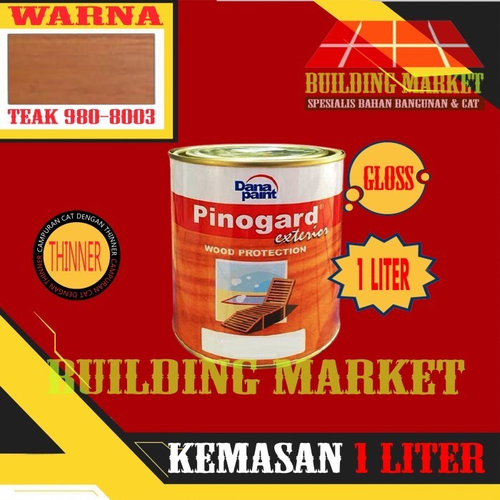 Produk PELITUR POLITUR PLITUR KAYU CAT KAYU PINOGARD EXTERIOR 1 LITER