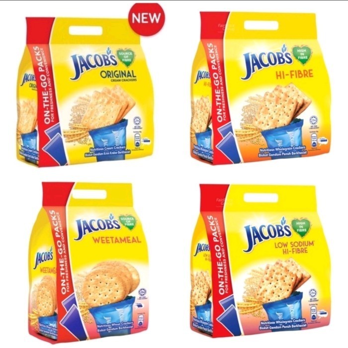 

TERBARU Weetameal 8 packs Biskuit Jacobs Jacob's 600gr cream cracker malay