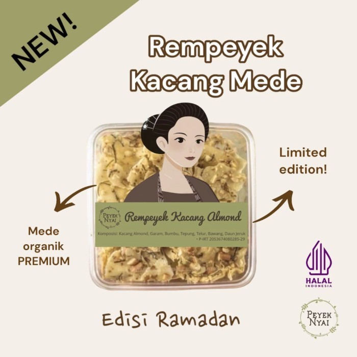 

TERMURAH Rempeyek Peyek Nyai Kacang Mede (Large)