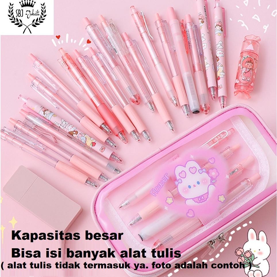 

Spesial Promo Tempat Pensil Kotak Pensil Anak Perempuan Cewek Waterproof Happy Rabbit Kapasitas Besar Of14