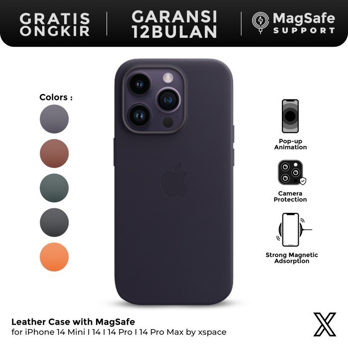 Terbaru Iphone 14 Leather Case With Magsafe Ori Version Promo Terlaris