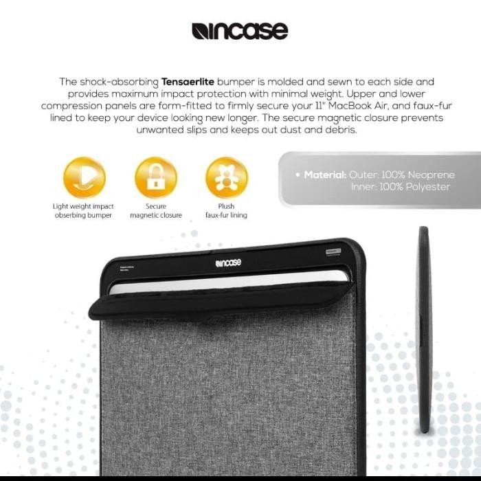 INCASE ICON SLEEVE  FOR MACBOOK AIR 11 INCH (CL60655) TAS LAPTOP | TAS MACBOOK AIR 11 INCH | SLEEVE 