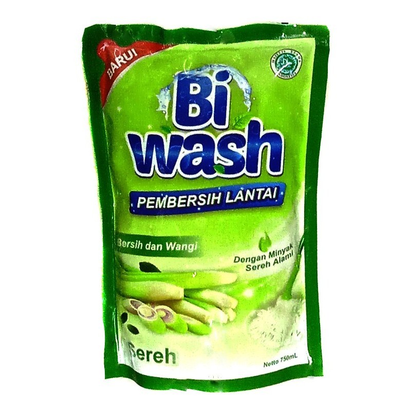 S49584 BI WASH SEREH PEMBERSIH LANTAI 750ML POUCH MAJU BERSAMA (20251203)