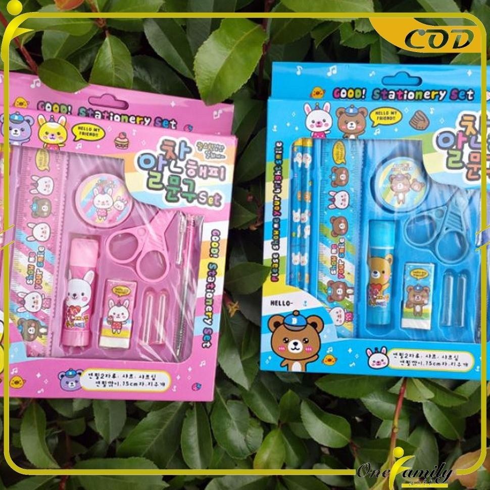 

Boss One-A26 Alat Tulis Set 8In1 Karakter Stationery Kids / Paket Alat Tulis Anak Tk / Set School Supplies For Child Writing Gift Eraser Ruler