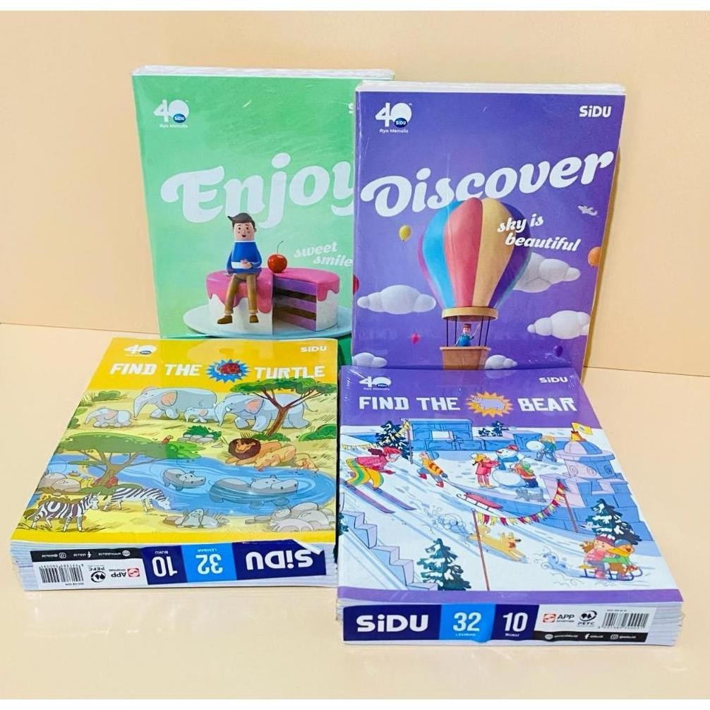 

Big Sale Buku Tulis Sidu 32 Lembar / 1Pack ( 10Pcs ) Buku Tulis Sidu 32Lembar