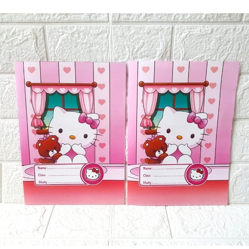 

Ori (Isi 20 Lembar) Sampul Buku Fancy Karakter Kitty/My Melody/Kuromi Ukuran Kwarto