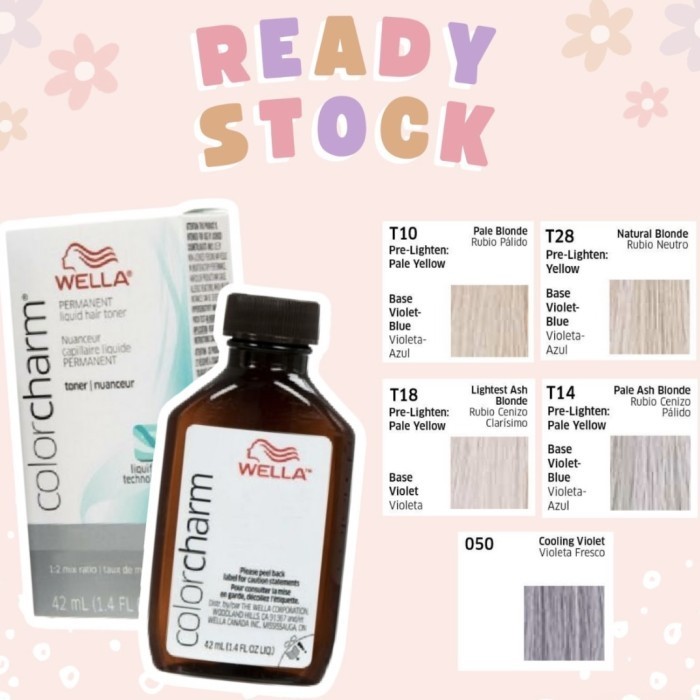 WELLA COLOR CHARM T18 - Lightest Ash Blonde Toner Rambut anti brass