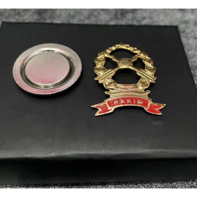 Pin Hakim Tinggi Magnet | Emblem Hakim | Pin Baju Hakim | Pin Cakra