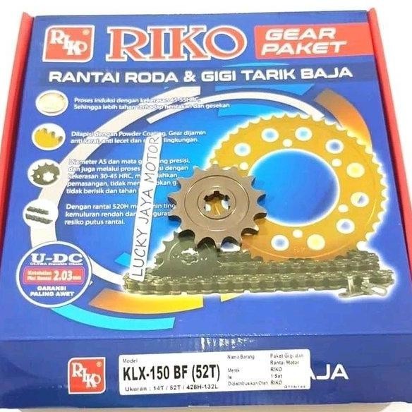 Gearset Girset Chainkit Gear Gir Set Rantai Paket Klx 150 Bf