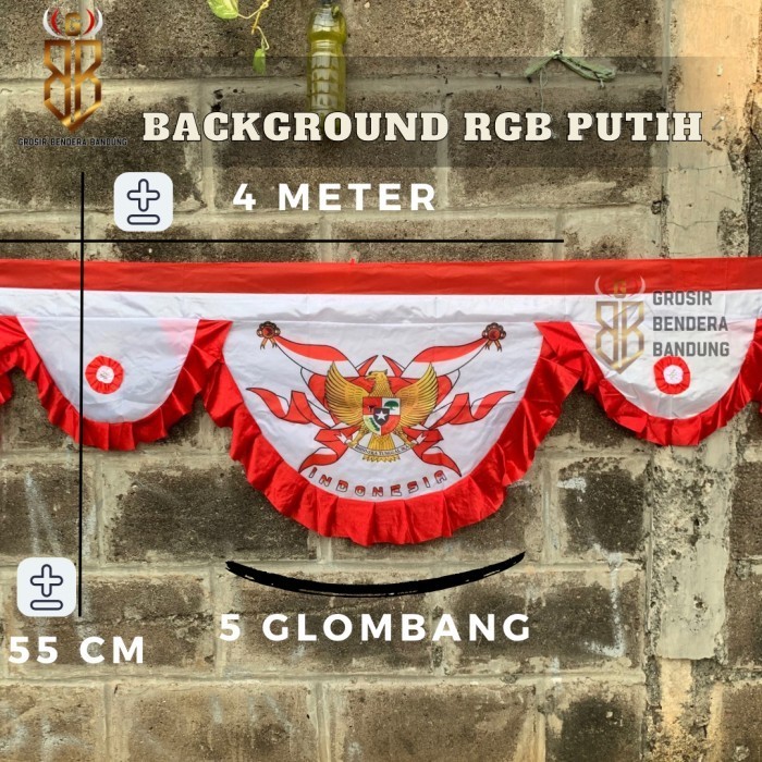 

Terlaris Bendera Background garuda Merah Putih 5 Gelombang Murah Tugu gapura SALE