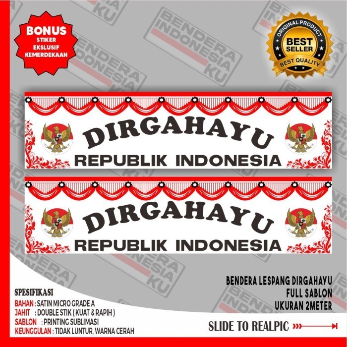 

Terlaris bendera merah putih panjang bendera backdrop garuda umbul umbul SALE