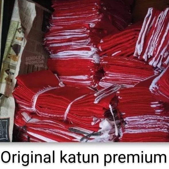 

Terlaris Bendera merah putih katun premium original ukuran 80x140 SALE