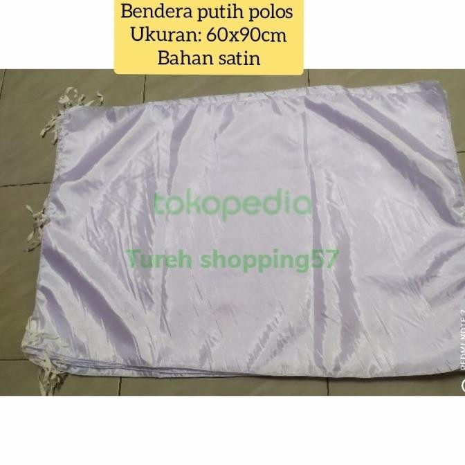 

Terlaris Bendera Putih polos bahan satin SALE