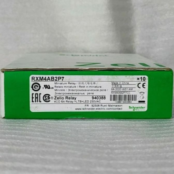 Relay Schneider Rxm4Ab2P7 + Socket 1Set Murah