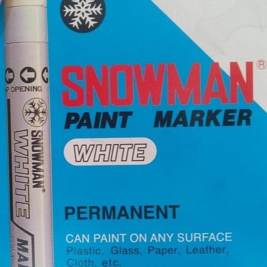 

Spidol Snowman Marker Permanen White Isi 12