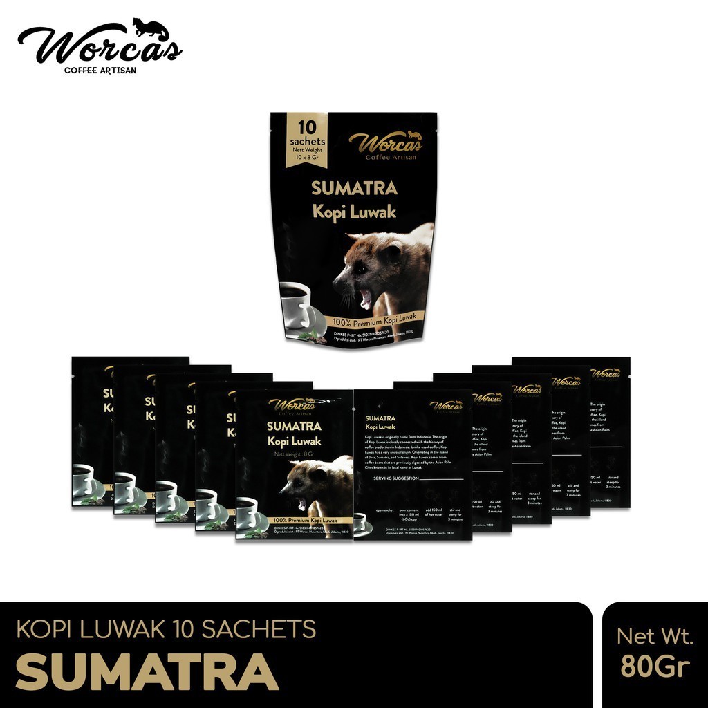 

WORCAS Kopi Luwak Sumatra Sachet (10pcs)