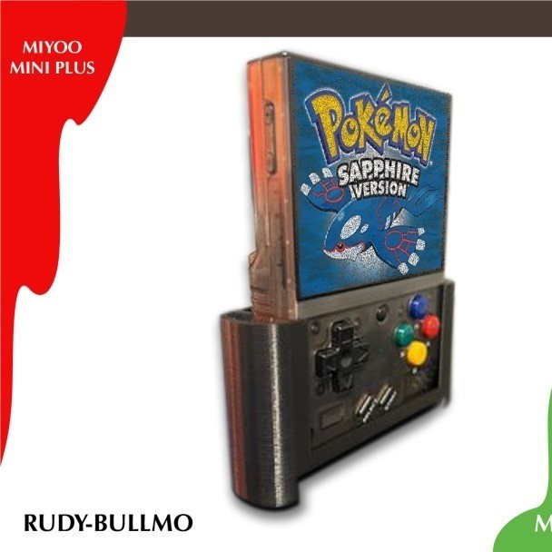 Miyoo Mini Plus + Grip Lucu dan holder