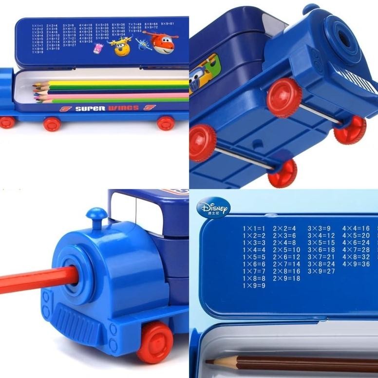 

Um57 Disney Pencil Case Train Shape Two Layers Kotak Pensil Bentuk Kereta Dua Tingkat Dengan Serutan Sale