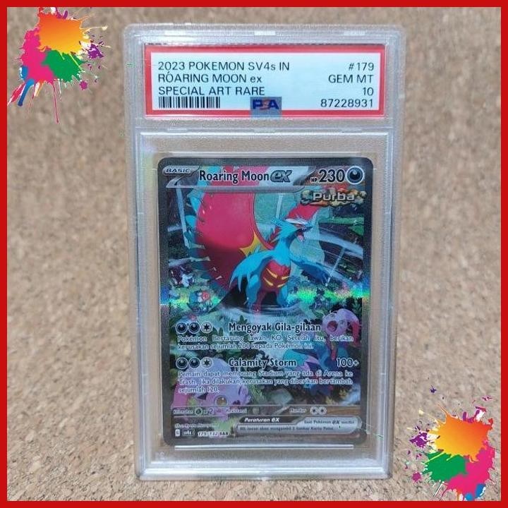 [GWM] ROARING MOON EX SAR PSA 10 179/132 POKEMON INDONESIA SV4S