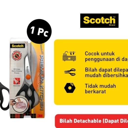 Gunting Dapur Scotch Detachable Kitchen Scissors Ks-D
