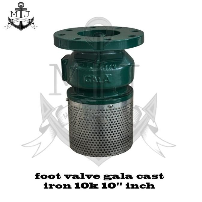 Foot Valve Gala Cast Iron 10K 10" Inch