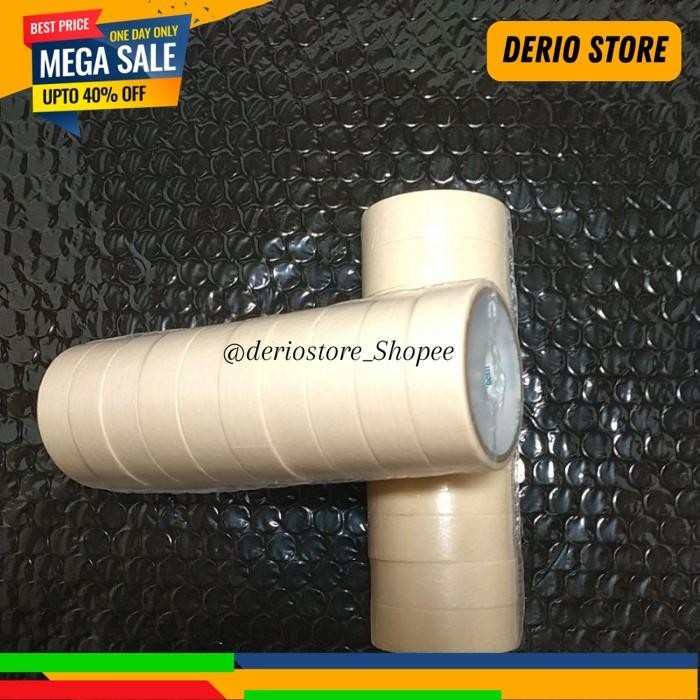 

TAPE ISOLASI KERTAS PUTIH SOLASI LAKBAN MILENIUM 12 MM 1 PCS PALING DISUKAI