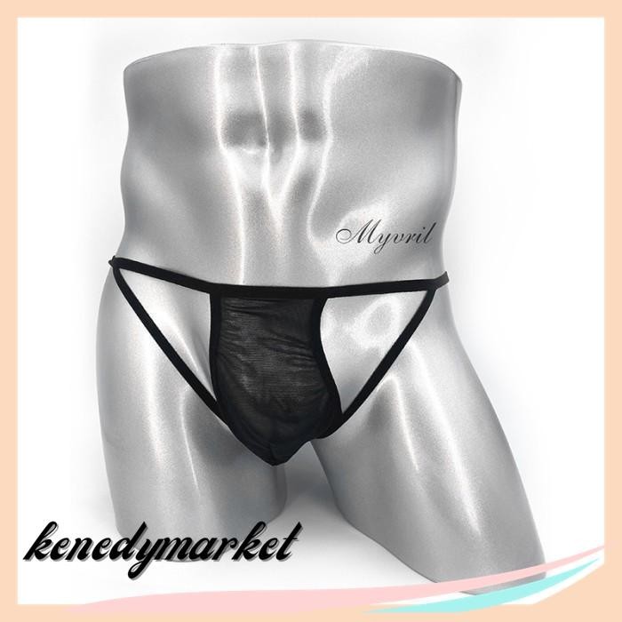 CELANA DALAM PRIA SEXY THONG TRANSPARAN OPEN WAIST G STRING CD Y INOVATIF