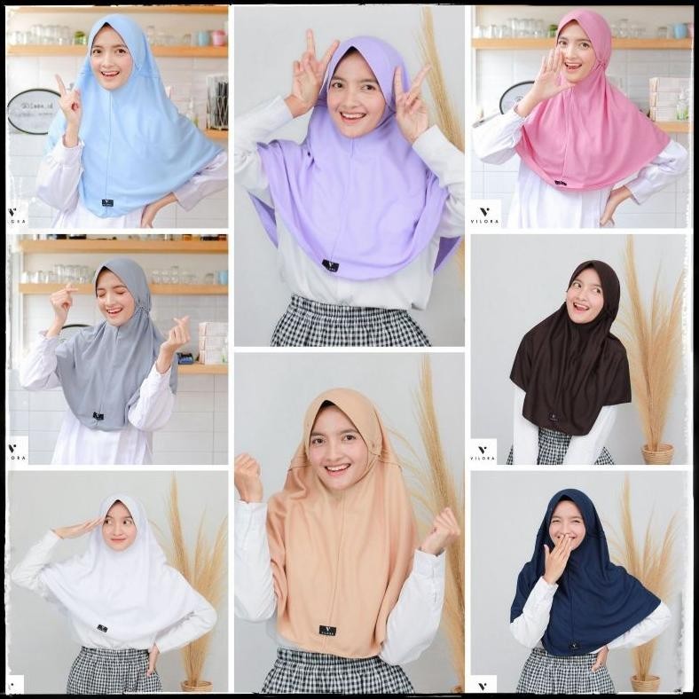 FLASH SALE Hijab Instan Sekolah Ori Vilora BIG SALE
