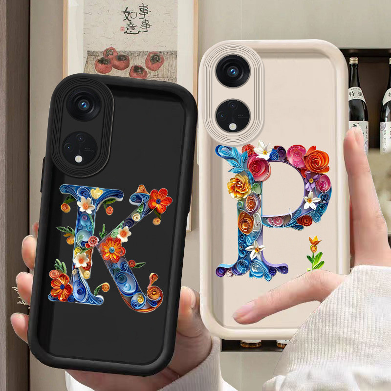 Huruf PK Soft Case untuk OPPO A98 A96 A95 A93 2020 A92 A79 A78 A77S A77 A76 A74 A72 A58 A57/S/E A55 