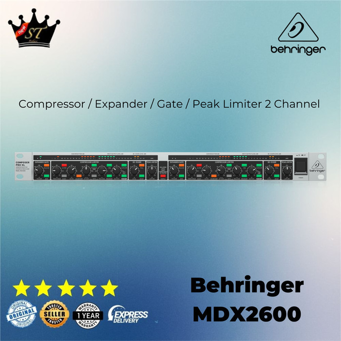 Behringer Composer Pro-Xl Mdx2600 Compressor / Peak Limiter / Gate