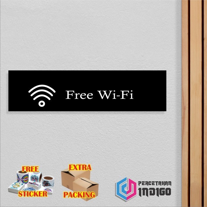 

Terlaris Papan tanda akrilik sign board Free Wifi Murah Keren