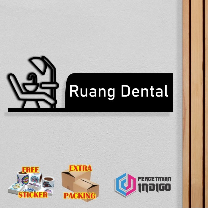 

Grosir Papan tanda akrilik sign board Ruang Dental Elegan
