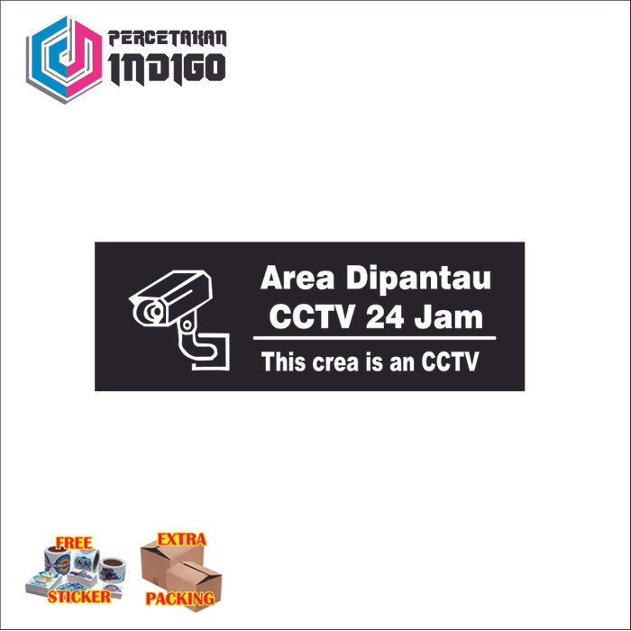 

Promo sign papan akrilik acrylic area dipantau cctv 24 jam Keren