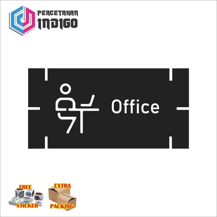 

Grosir sign papan akrilik acrylic hitam pazzle office type b Elegan