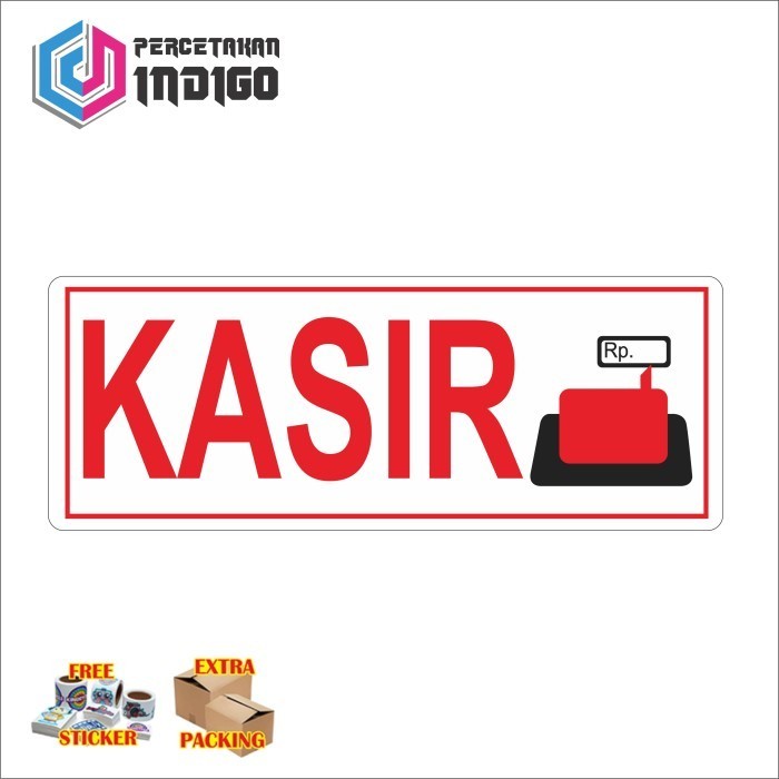 

Murah sign papan akrilik acrylic kasir type c Keren
