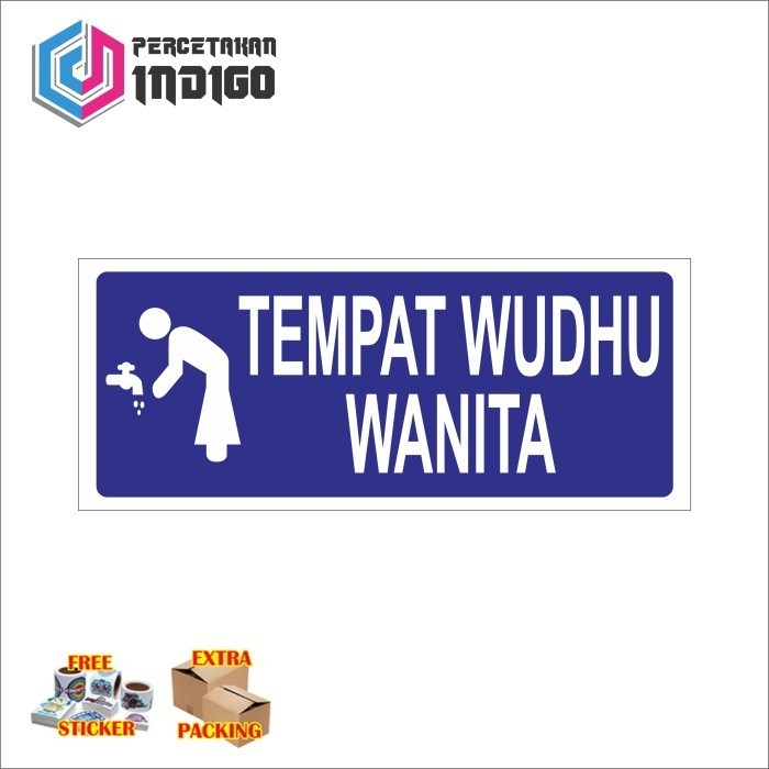 

Terlaris sign papan akrilik acrylic tempat wudhu wanita type v Keren