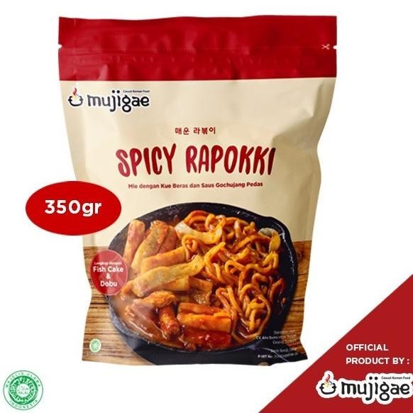 

Mujigae by Wonhae Spicy Rapokki - Ramen Topokki 350 gr Tteokbokki Instan Mie Pedas Tteobokki Teopokki Topoki Tokpoki SS99