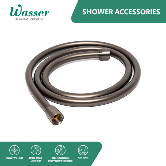 Wasser Flexible PVC Hose Satin Grey