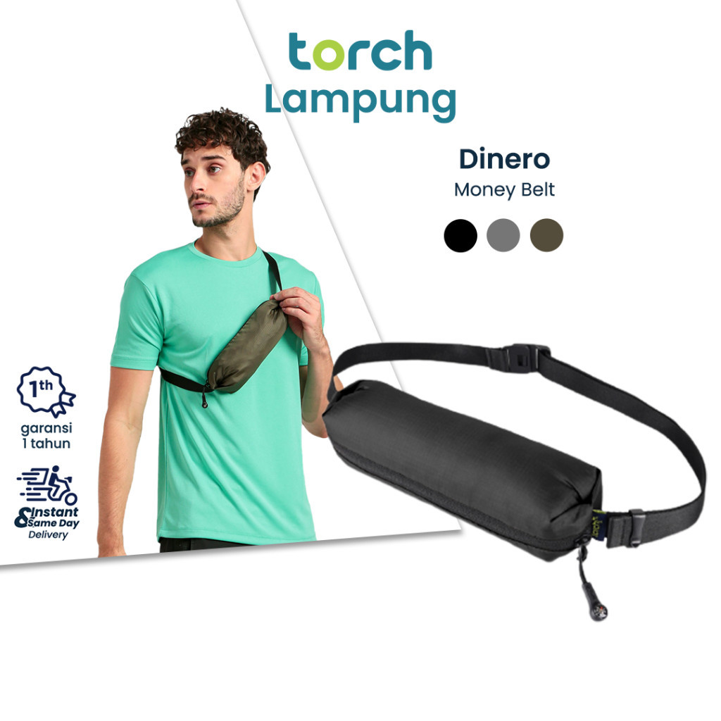 TORCH Dinero Money Belt Tas Pinggang Pria Wanita Tas Pinggang Unisex