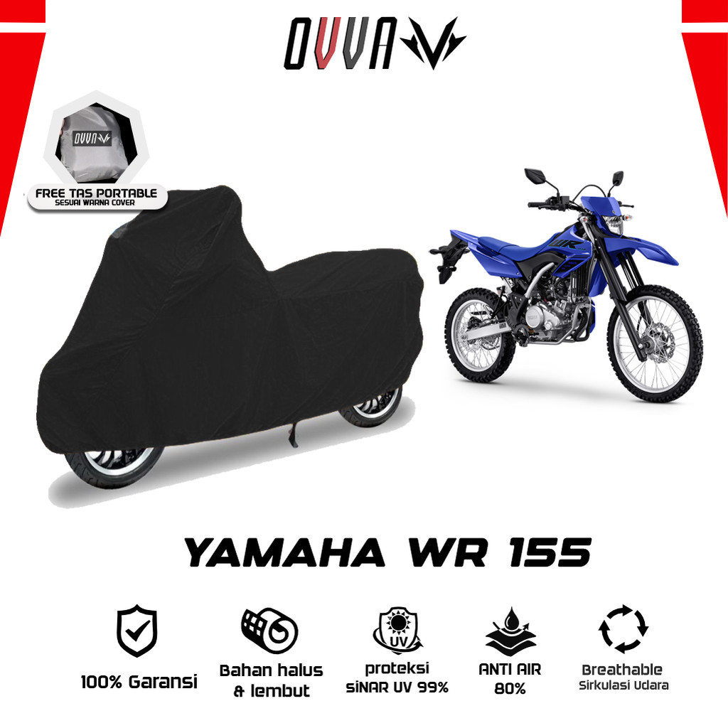 Cover Motor Yamaha WR155 / Sarung Motor WR155 / Selimut WR155