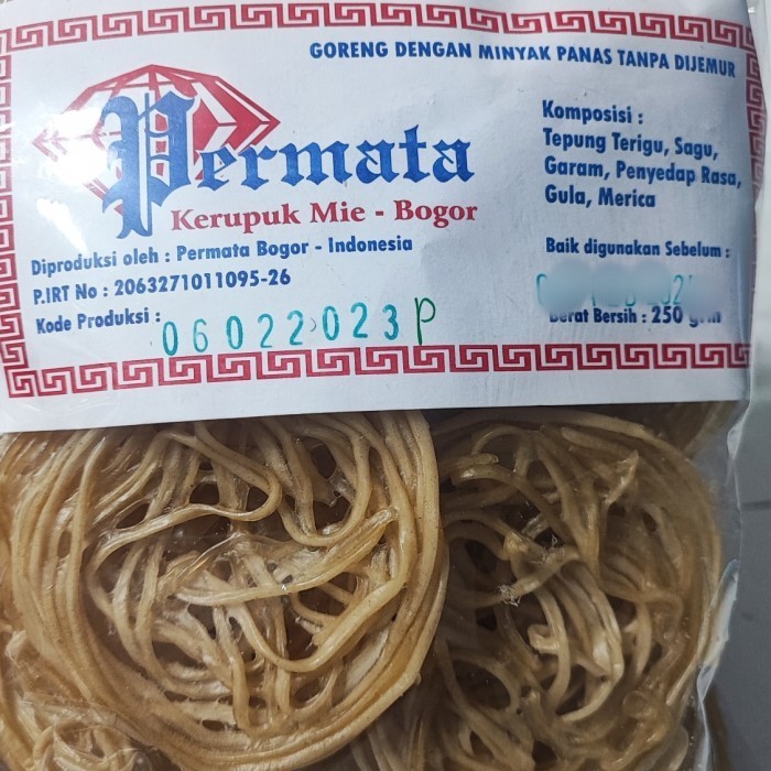 

Kerupuk mie Permata bogor krupuk mie kecil @200gr A9