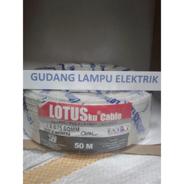 Kabel Gepeng Nym Hyo 2X0,75X50M Lotusku Gepeng