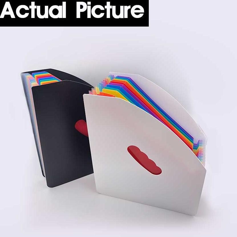 

VIRAL 24 Sekat File Folder A4 Expanding Meja Dokumen Map Stand Organ Warna Folio Kotak files Organizer san-152
