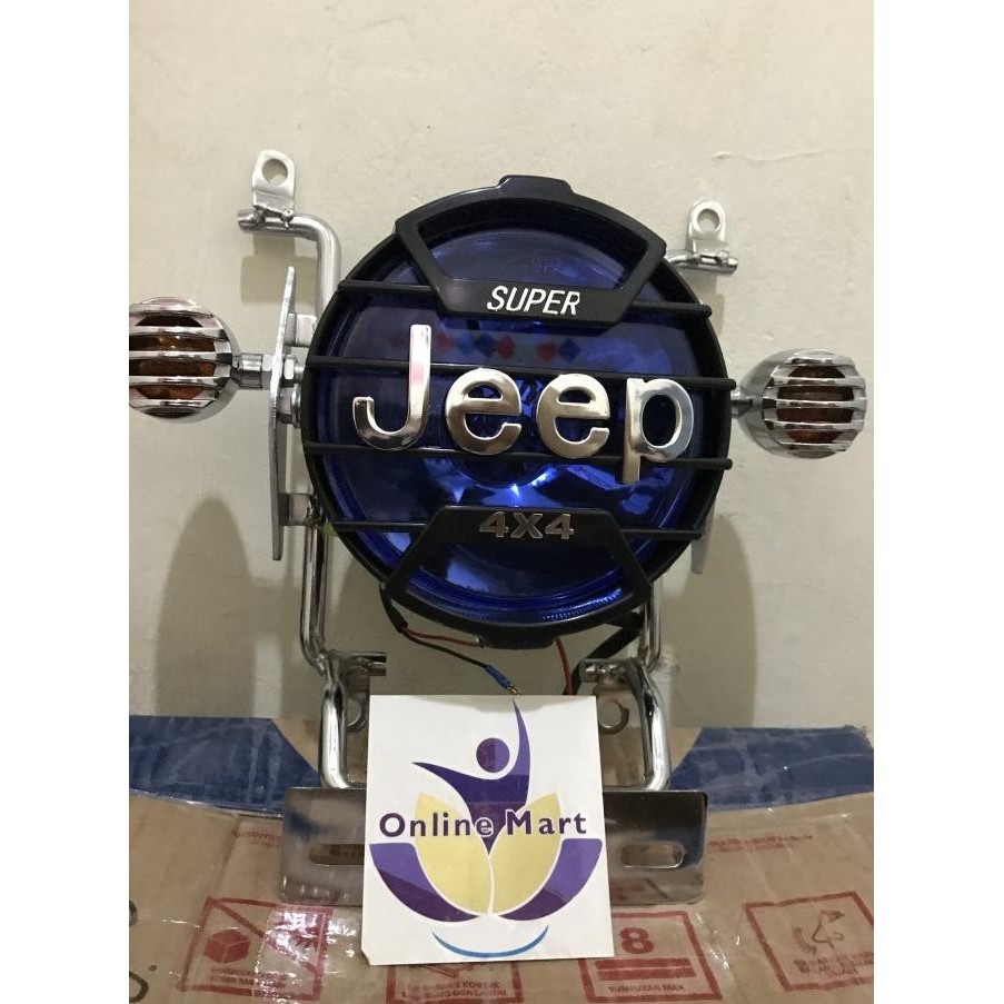 New lampu jeep variasi rx king plus breket plus lampu sen