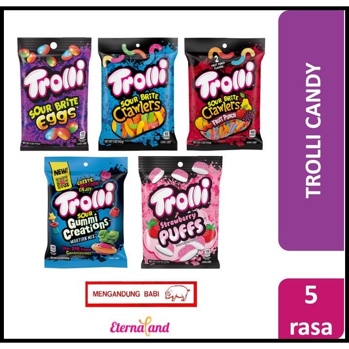 

Trolli Gummy Candy - Permen Impor Usa (Non Halal)