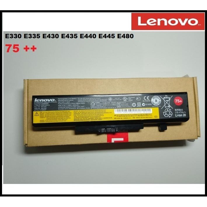 Baterai Laptop Lenovo Thinkpad E330 E335 E430 E435 E440 75 + Original
