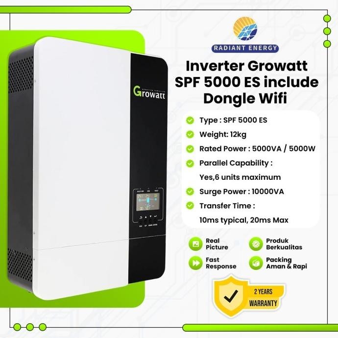 Spf 5000 ES Growatt Hybrid Offgrid Inverter 5000 Watt 5 KW