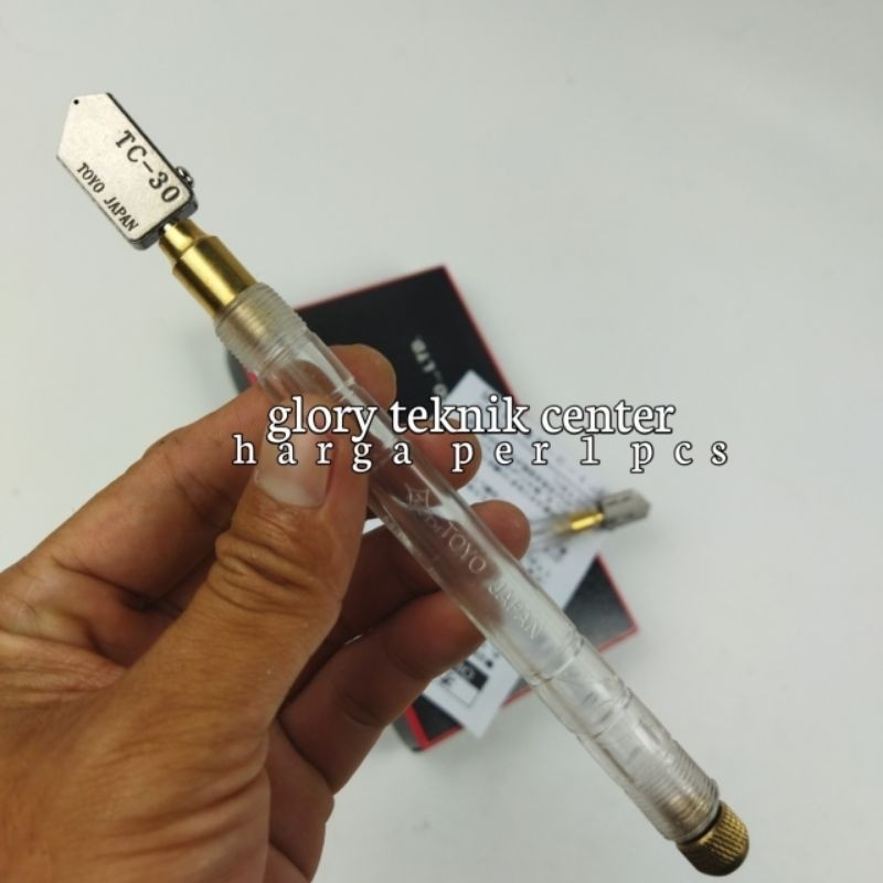 Original Toyo Tc 30 Original Alat Potong Kaca/Pisau Potong Kaca Toyo 30 Madein Japan